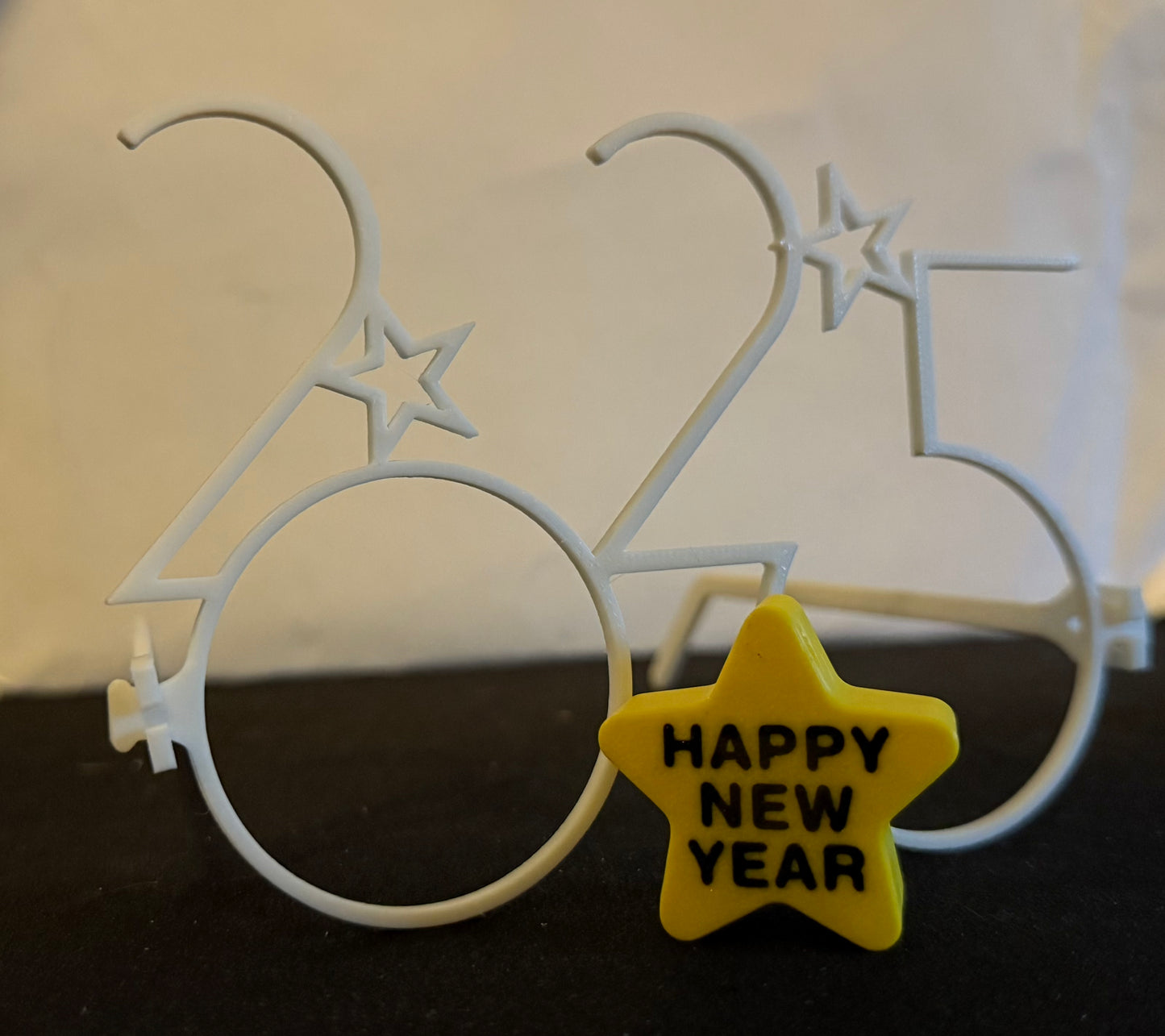 Happy New Year! Fidget Clicker for Stress Relief With 2025 Glasses